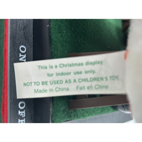 Vintage 1990 Smile Noel Christmas‎ Lighted Musical Santa Reading Letters 12"x7" - Picture 13 of 16